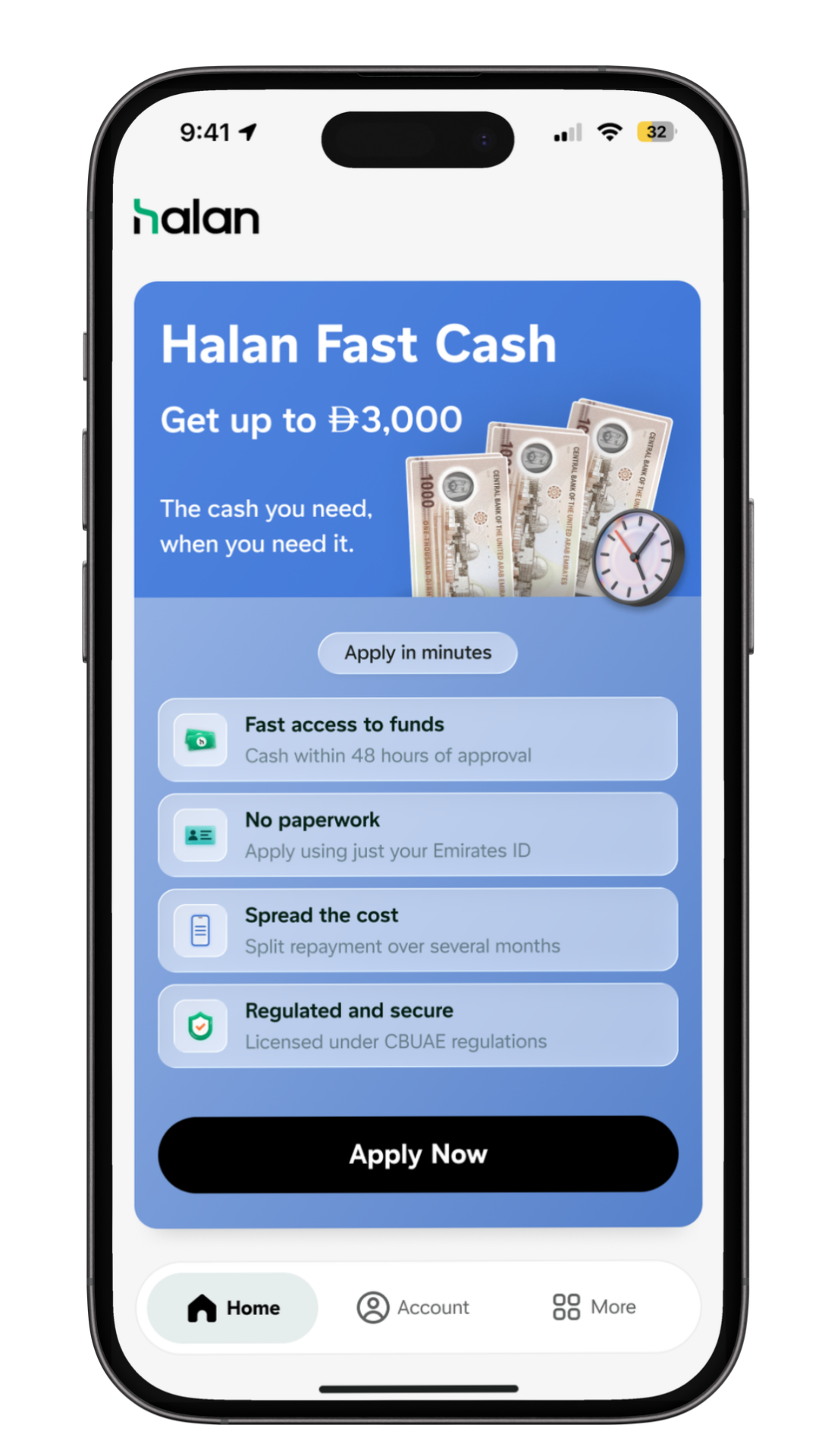 Halan Fast Cash app home